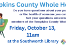 Tompkins County Whole Health – Friday, October 13 at 11am