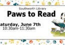 Paws to Read – Saturday, June 7 at 10:30 am