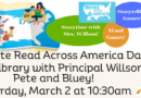 Read Across America Day – Saturday, March 2 at 10:30am