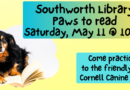 Paws to Read – Saturday, May 11 at 10:30am