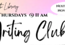 Southworth Library Adult Writing Club – Thursday, November 14 at 11am