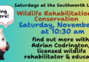 Wildlife Rehabilitation and Conservation with Adrian Codrington-Saturday Nov 16 at 10:30 am