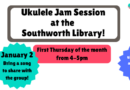 Ukulele Jam Session – Thursday, January 2 at 4pm