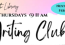 Southworth Library Adult Writing Club – Thursday, February 13 at 11am