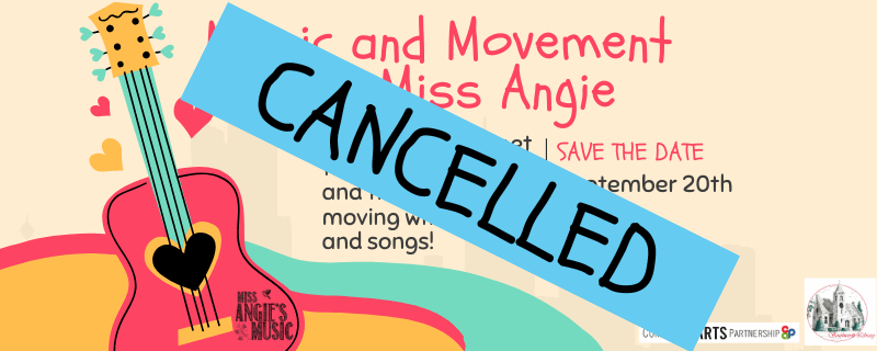 Miss Angie’s Music & Movement- Saturday, September 20th CANCELLED