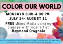 Color our World Adult Art Classes starts July 14 from 3:30 – 4:30