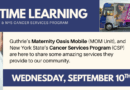 Lunchtime Learning: Guthrie’s MOM Unit & NYS Cancer Services on Wed., Sept. 10 at Noon