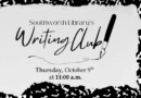 Writing Club – Thursday, October 9th at 11 a.m.