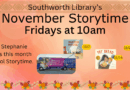 November Storytimes – Fridays at 10am
