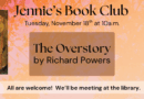 Jennie’s Book Club – Tuesday, November 18th at 10am