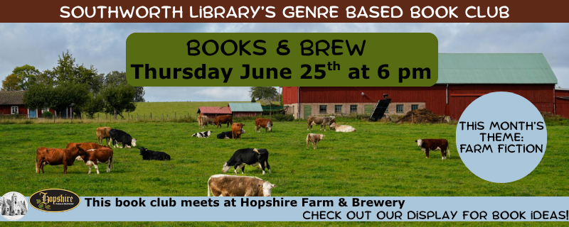 Books & Brew – Thursday, June 25th at 6pm at Hopshire