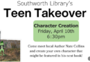 Teen Takeover – Character Creation Friday, April 10th at 6:30pm