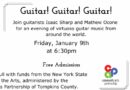 Guitar! Guitar! Guitar! Friday, January 9th at 6:30pm
