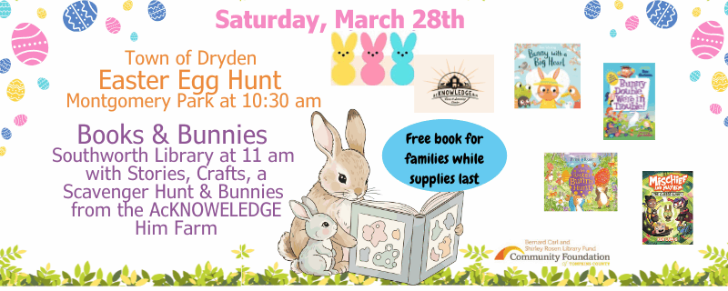 Books & Bunnies – Saturday, March 28th at 11am