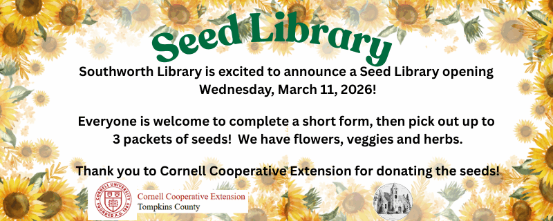 Seed Library at Southworth Library!