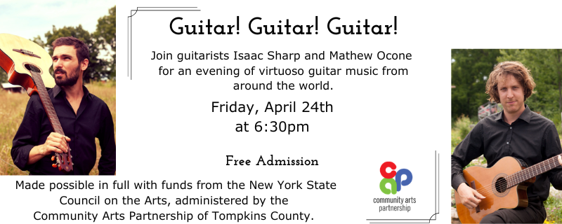 Guitar! Guitar! Guitar! – Friday, April 24th at 6:30pm