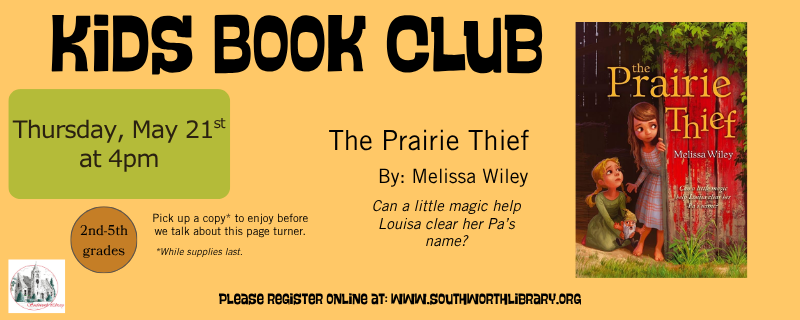 Kids Book Club – Thursday, May 21st at 4pm