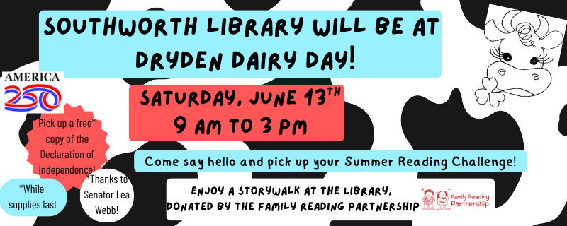 Dryden Dairy Day – Saturday, June 13th