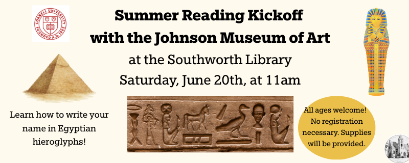 Summer Reading Kickoff with the Johnson Art Museum – Saturday, June 20th at 11am