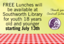 Free Lunches available this summer
