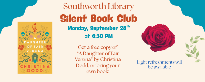 Silent Book Club – Monday, September 28th at 6:30pm