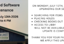 Server Maintenance – Monday, July 13th