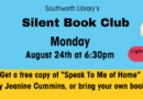 Silent Book Club – Monday, August 24th at 6:30pm