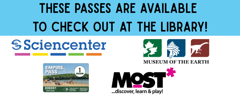 Passes available at Southworth Library