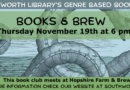 Books & Brew – Thursday, November 19th at 6pm